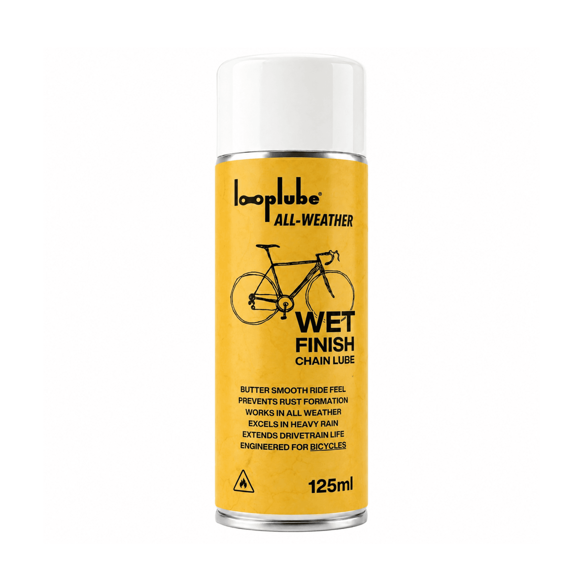 Looplube All -Weather WET Finish Bicycle Chain Lube Spray 125mL
