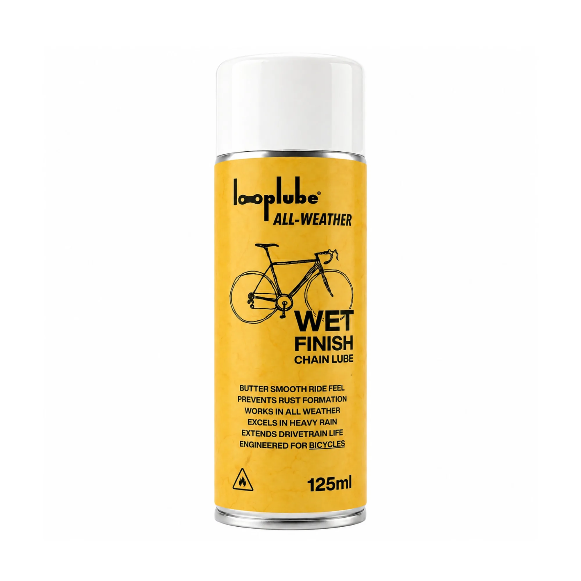 Looplube All -Weather WET Finish Bicycle Chain Lube Spray 125mL